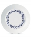 Ringed with navy flora, the Fable Garland round platter boasts distinct Scandinavian style and, in Royal Doulton porcelain, is up for just about any task. Mix with other Karolin Schnoor nature patterns to customize your table.