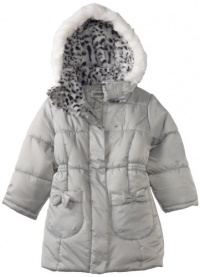 London Fog Girls 2-6x Heavyweight Jacket, Grey, 6X