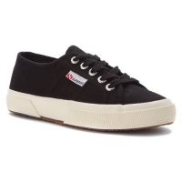 Superga Unisex 2750 Cotu Classic Sneaker,Black,35 EU (Women's 5 M US/Men's 3.5 M)