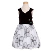 Bonnie Jean Girls 7-16 Bodice Sheer Skirt With Embroidered Flowers