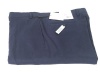 Calvin Klein Mens Flat Front Solid Dark Blue Linen Dress Pants