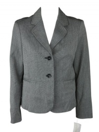 Charter Club Womens Petite Small Check Blazer