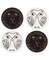 Full of personality, Woodland Park coasters are a fun surprise for any table from kate spade new york. Featuring a black and white glaze with whimsical lion and owl faces.