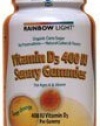 Rainbow Light Vitamin D3 Sunny Gummies, 400 Iu, 60-Count Bottle