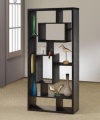 Room Divider Shelf In Black Oak Finish by Coaster Furniture