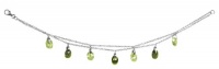 Studio 925 Chloe Olivine and Peridot CZ Briolette Sterling Silver Bracelet