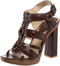 Joan & David Collection Women's Sweetlyn Sandal,Dark Brown Leather,8.5 M US