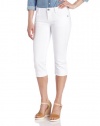 KUT from the Kloth Women's Natalie 5 Pocket Denim Crop, White, 10