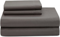 Calvin Klein White Label Double Stitch Sateen California King Sheet Set, Viola