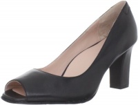 Taryn Rose Women's Fierce Open-Toe Pump,Black,6 M US