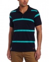 Ben Sherman Men's Short Sleeve Wide Stripe Polo Shirt