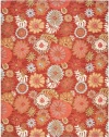 Area Rug 8x10 Rectangle Country & Floral Red - Multi Color Color - Safavieh Blossom Rug from RugPal