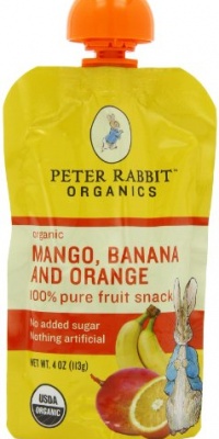 Peter Rabbit Organics Mango, Banana and Orange Snacks, 4-Ounce (Pack of 10)