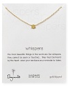 Introduce meaning into your jewelry box. Dogeared's lotus charm necklace serves as a reminder to listen.