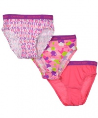 Calvin Klein Toddler Girls Hearts and Logos Bikini 3 Pack for girls (4T)