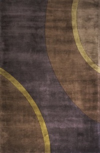 Area Rug 2x3 Rectangle Contemporary Plum Color - Momeni New Wave Rug from RugPal