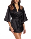 Sexy Black Kimono Intimate Sleepwear Robe Set - 3 Piece Lingerie