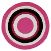 Area Rug 6x6 Round Kids Pink-White Color - Surya Playground Rug from RugPal