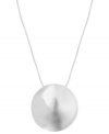 Rounding into shape, this pendant from Robert Lee Morris is crafted from silver-tone mixed metal and makes a subtle, yet fashionable statement. Approximate length: 18 inches + 3-inch extender. Approximate drop: 1-3/4 inches.