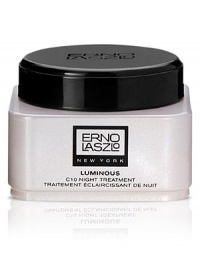 Illuminating night moisturizer repairs discoloration and environmental damage, while stimulating collagen production. It also boosts radiance, restores clarity and reduces dullness. Made in USA. 1.7 oz.