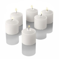 10 Hour White Richland Unscented Votive Candles Set of 72