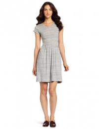 French Connection Women's Classic Martha Cap Sleeve Dress, Gray, 12