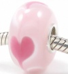 Valentine's Day Hearts European Style Bead Charm with Solid Sterling Silver Stamped 925 Fits Pandora Biagi Chamilia Troll Bracelets