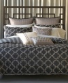 Bryan Keith Portland-9-Piece Comforter Bedding Set, Queen, Black/White