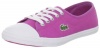 Lacoste Ziane Sneaker (Infant/Toddler/Little Kid/Big Kid),Dark Pink/White,1 M US Infant