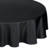 Lenox Simply Fine 60 by 84-Inch Oval Tablecloth, Black