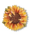 Shaped like one big blossom, the hand-painted Tuscan Sunflower figural platter accents your table with rustic Italian charm.