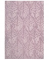 A soothing leaf design is carved into lush lavender, evoking modest and elegant style in this area rug from Nourison. Hand tufted of long polyester fibers for added strength and softness, the Contour area rug creates an ideal accent for any modern room. (Clearance)