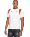 Keep casual style running at a nice speed with this crisp Ferrari t-shirt from Puma.