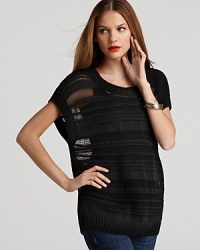 DKNY Sheer Stripe Sweater