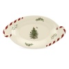 Spode Christmas Tree Oval Peppermint Platter, 14.25-Inch