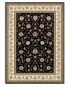 A crisp, modern rendering of traditional Turkish rug designs, the Samira area rug from Loloi boasts rich tones of ivory and black that offer a regal air to any space. Crafted in Turkey of ultra-durable and easy-to-clean polypropylene.