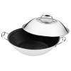 BergHOFF Stainless Steel 5-Quart Covered Wok, Non-Stick Surface