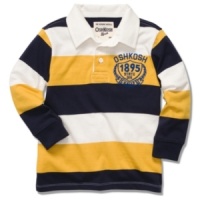 Give him some grown-up varsity style with this Rugby shirt from Osh Kosh.