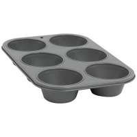 Baker's Secret 116466007 Basics Nonstick 6-Cup Texas Muffin Pan