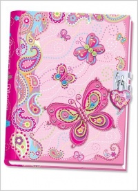 Pecoware / Secret Diary with Lock, Fancy Butterfly