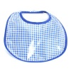 Infantissima Laminated Infant Bib, Gingham Royal Blue