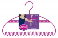 Just Solutions! Steel Hanger Unique Jewelry Organizer, Pink