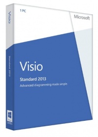 Microsoft Visio Standard 2013  Key Card (No Disc)