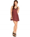 A flirty A-line shape and allover dot print makes this Free People dress an irreverent pick for a cute daytime look!