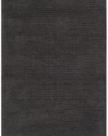 Area Rug 2x8 Runner Solid/Striped Charcoal Color - Surya Mystique Rug from RugPal