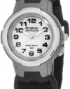 Armitron Women's 256347BLK Easy to Read Instalite Black Nylon Velcro Strap Sport Watch