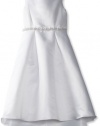 Us Angels Girls 7-16 The Elegant With High-Lo Hem, White, 8