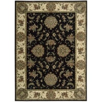 Nourison Cambria Black Rug, 5.3-Feet by 7.4-Feet