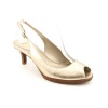 Cole Haan Air Clair.OT.Sling Peep Toe Slingbacks Shoes Silver Womens