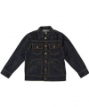 LRG Classic Raw Denim Jacket (Sizes 8 - 18) - raw dark indigo denim, 10 - 12